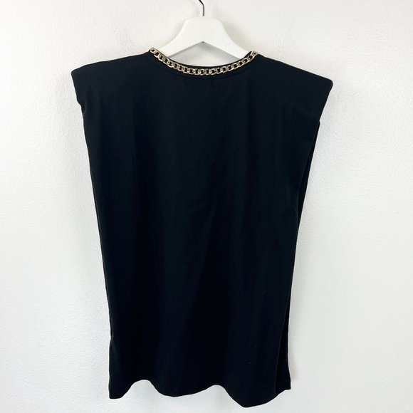 Generation Love Black Tank Top with Gold Accents - Picture 4 of 11